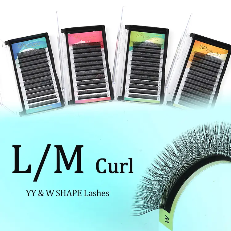 L „Curl W“ blakstienų pratęsimas